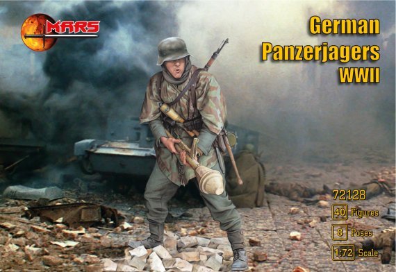 1/72 German Panzerjagers 40 figures in 8 poses
