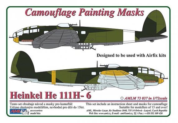 1/72 Camouflage masks Heinkel He 111H-6
