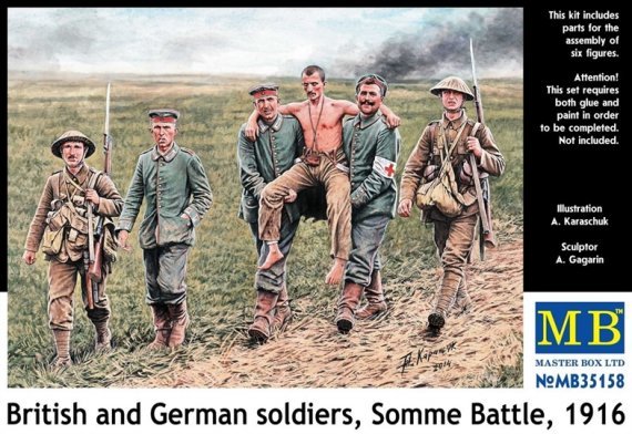 1/35 British&German soldiers, Somme Battle (6 fig)