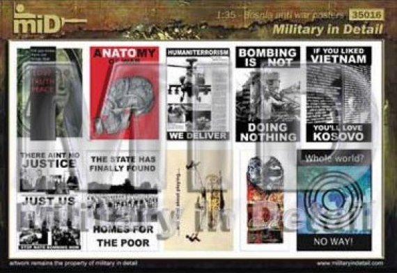 1/48 Bosnian Anti-War Posters Part 2 Detail Set