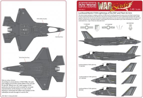 1/48 Lockheed-Martin F-35B of the Raf and Fleet Air Arm