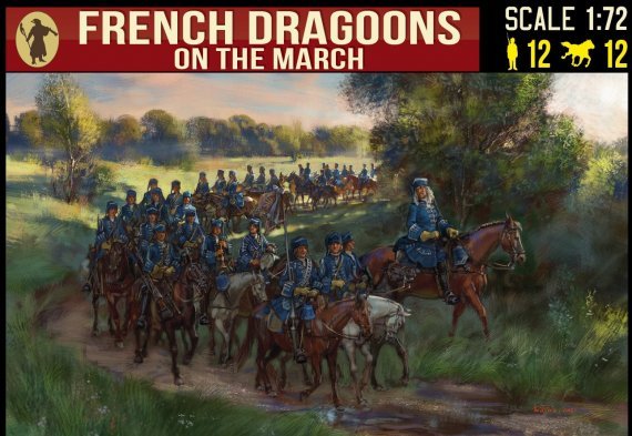 1/72 French Dragoons on the March. War of the Spanish Succession