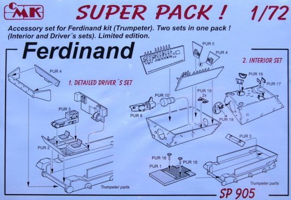 1/72 FERDINAND for Revell (3-in-1)