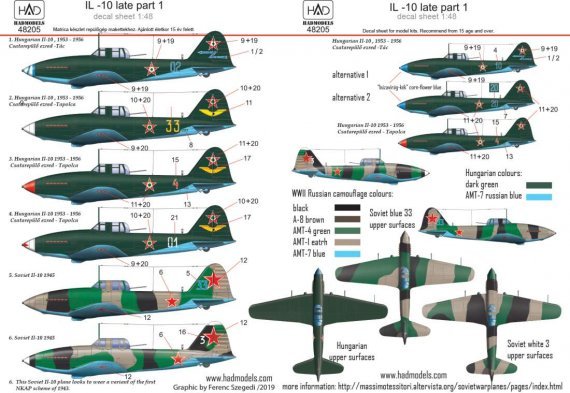 1/48 Decal IL-10 late Part 1