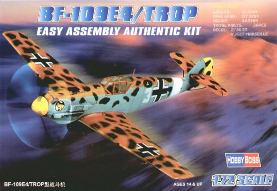 Hobby Boss Messerschmitt Bf-109E-4 Tropical 1/72