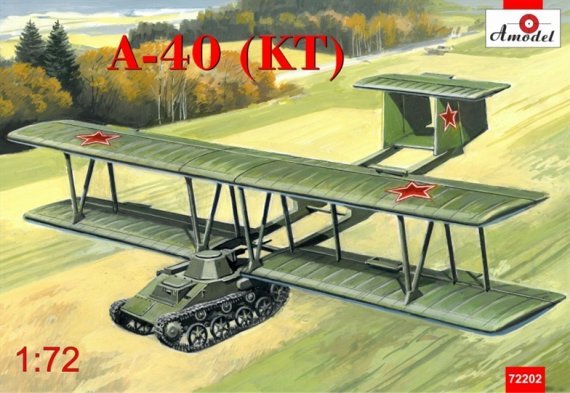 1/72 Antonov A-40 (KT) prototype flying tank using T-60