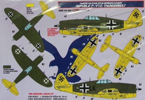 1/48 American Eagles in German Hands Republic P-47D Thunderbolt