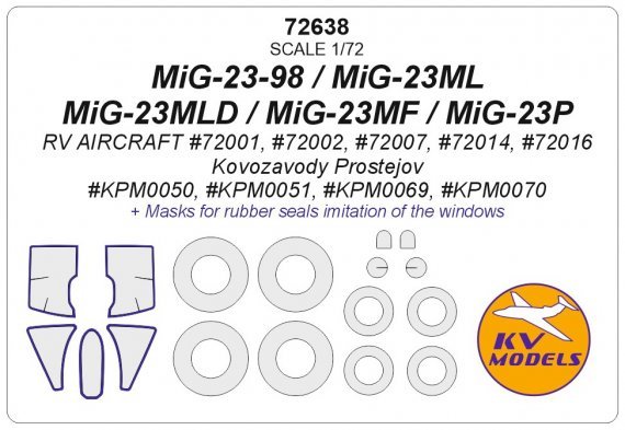 1/72 Mikoyan MiG-23 + wheels masks