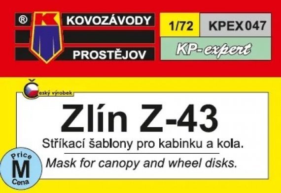 1/72 Canopy mask Zln Z-43