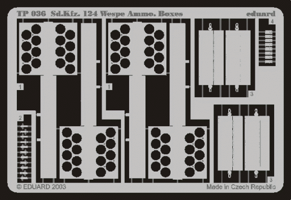 Sd.Kfz.124 Wespe Ammo. Boxes  (TAM)