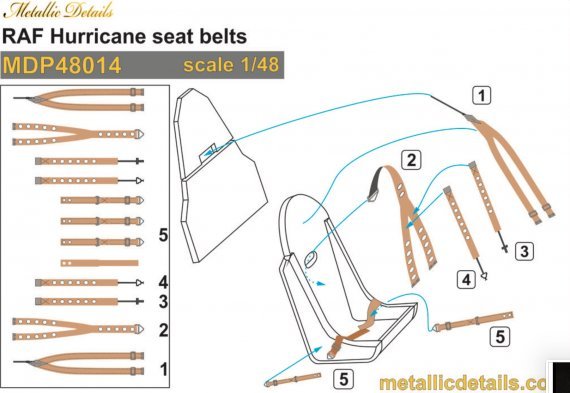 1/48 Raf Hawker Hurricane seat belts