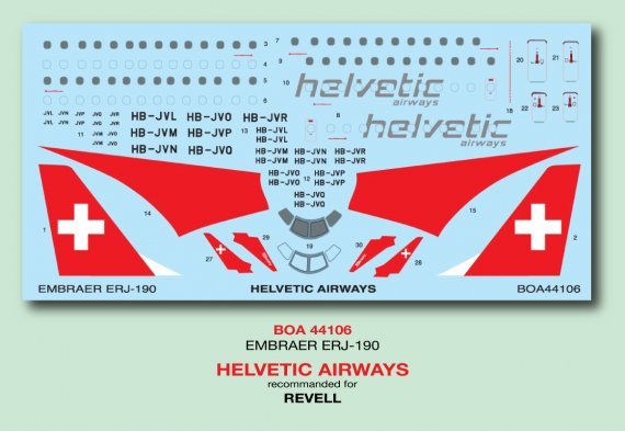 1/144 Embraer ERJ-190 Helvetic Airways
