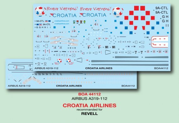 1/144 Airbus A319-112 Croatia Airlines