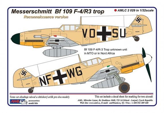 1/32 Messerschmitt Bf-109F-4/R3 reconnaissance version Aufklrer