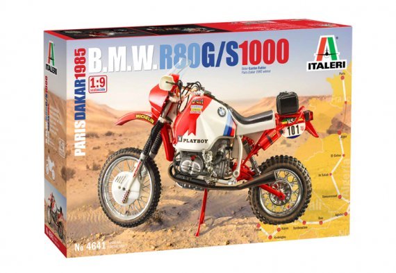 1/9 Bmw 1000 Dakar 1985. Color Instruction Sheet Rubber And Chro