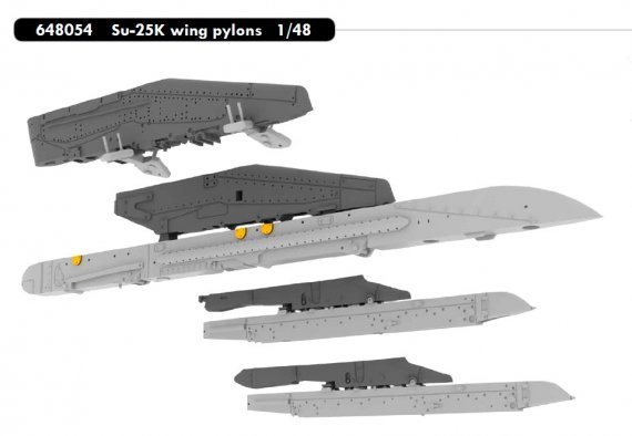 1/48 Su-25K wing pylons
