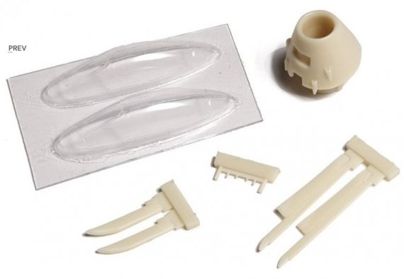 1/48 SABB J29 Tunnan nose&canopy correction (AZMO)
