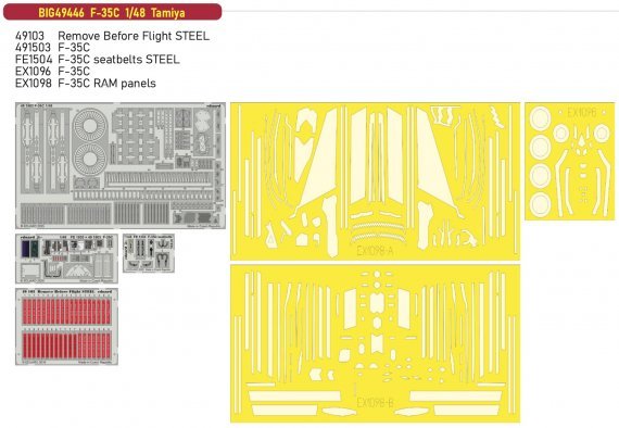 1/48 F-35C for Tamiya BigEd Set