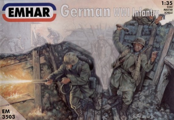 1/35 WWI German Infantry and tank crew