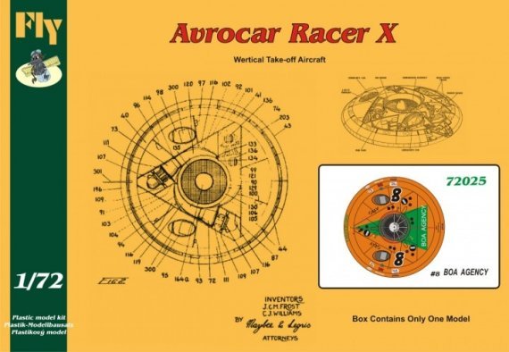 1/72 British Avrocar Racer X Num 8