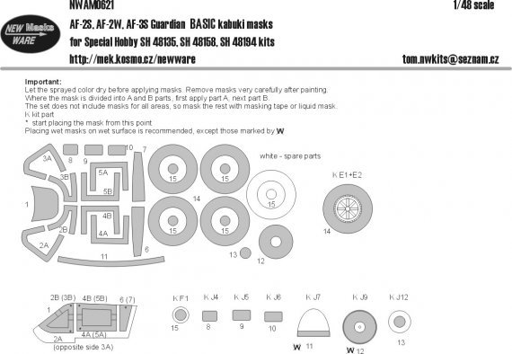 1/48 Mask AF-2S/2W/3S Guardian BASIC