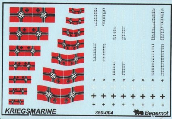 1/350 German Kriegsmarine flags and markings