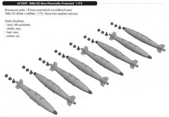 BRASSIN 1/72 GBU-32 Non-Thermally Protected