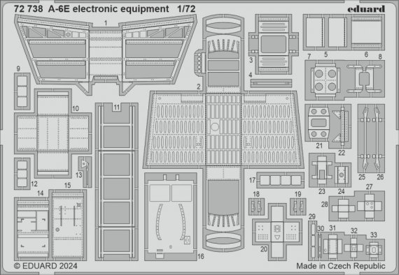 1/72 SET A-6E electronic equipment for Trumpeter