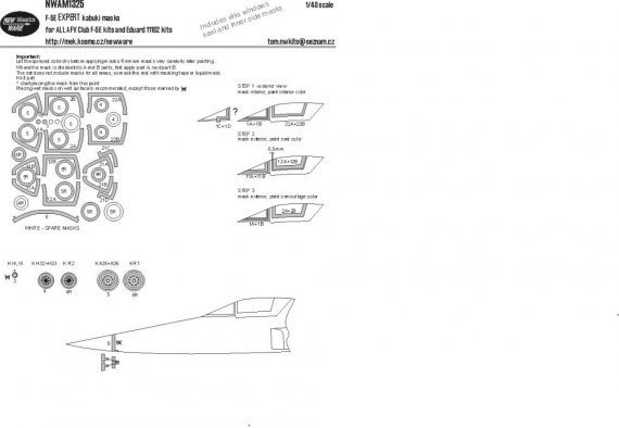 1/48 Mask F-5E EXPERT AFV