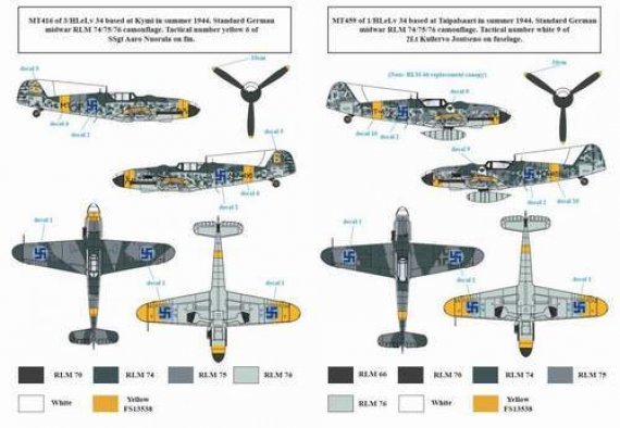 1/48 Messerschmitt Bf 109G-6 Finnish Service WWII
