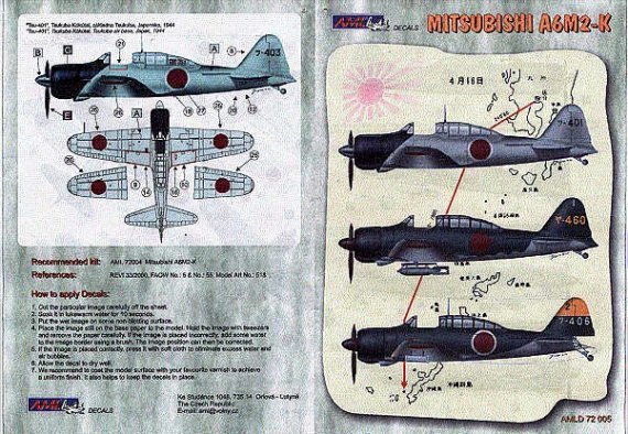 1/72 Mitsubishi A6M2-K Zero Zero