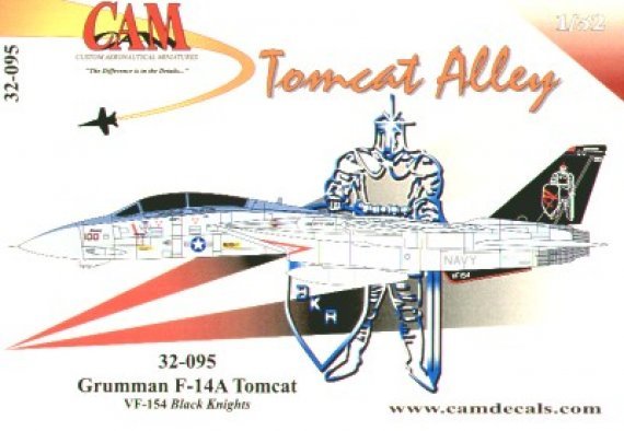 Decals 1/32 F-14A Tomcat VF-154 Black Knights USS Kitty Hawk