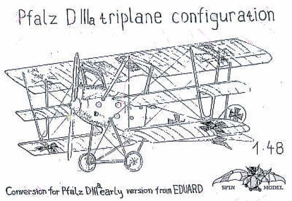 Spin Models 1/48 Pfalz D.IIIa Version pr�coce Triplan