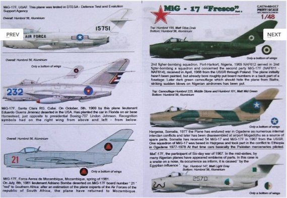 1/48 MiG-17 'Fresco' Part 2 (wet decals)