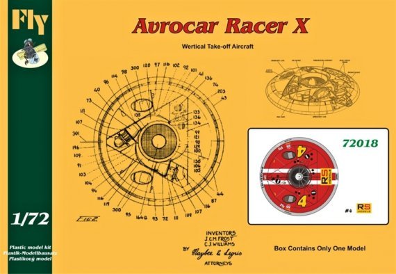 1/72 Avrocar Racer X (4 RS Models)