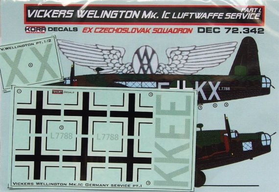 1/72 Vickers Wellington Mk.IC Luftwaffe Part I