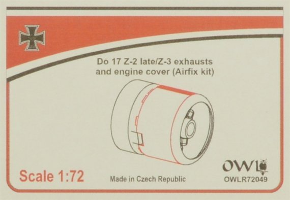 1/72 Do 17 Z-2 late/Z-3 Exhausts & engine cover