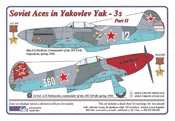 1/48 Masks for Yak-3 Soviet Aces Part II.