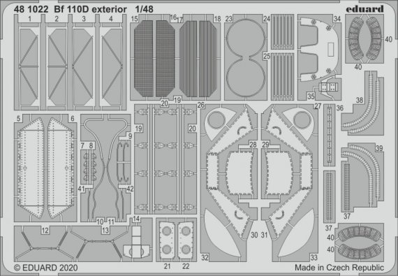 1/48 SET Bf 110D exterior
