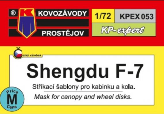 Maschera verniciatura F-7 ruote e vetratura 1/72 Kovo
