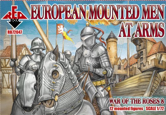 1/72 War of the Roses 8 European Mounted Men-at-Arms
