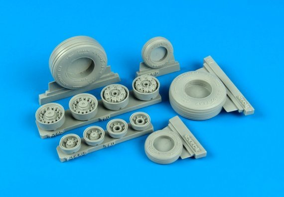 1/32 F-14D Super Tomcat weighted wheels (TRUMP)