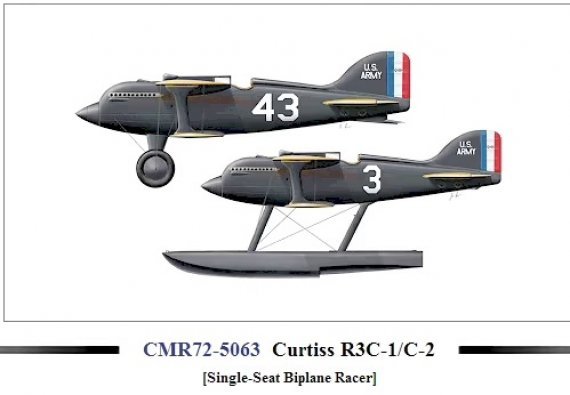 CMR Curtiss R-3C-1 / R-3C-2 Pulitzer & Schneider 1/72