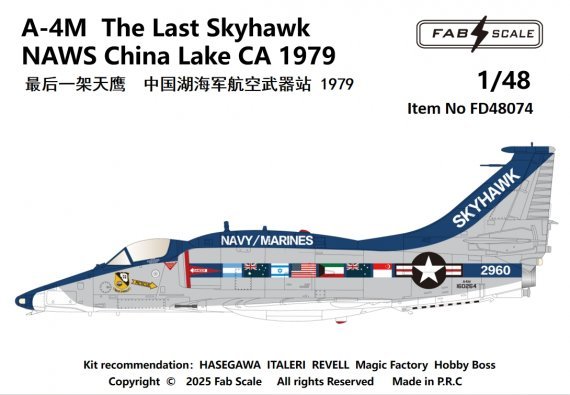 FabScale Studio Modellbausatz Douglas A-4M 1/48