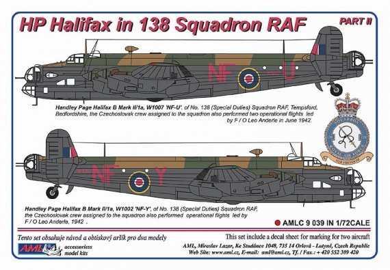 1/72 Handley-Page Halifax in 138 Squadron Raf / Part II