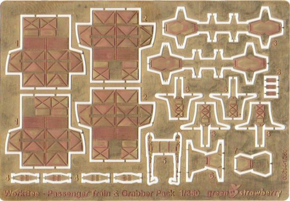 1/350 WorkBee Passenger Train (PE set)