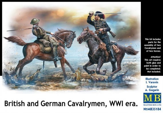 1/35 British & German Cavalrymen, WWI era