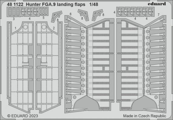 1/48 SET Hunter FGA.9 landing flaps for Airfix