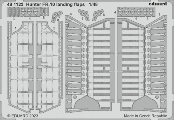 1/48 SET Hunter FR.10 landing flaps for Airfix