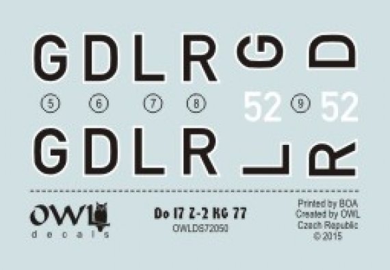 1/72 Dornier Do 17Z-2 GD+LR KG 77